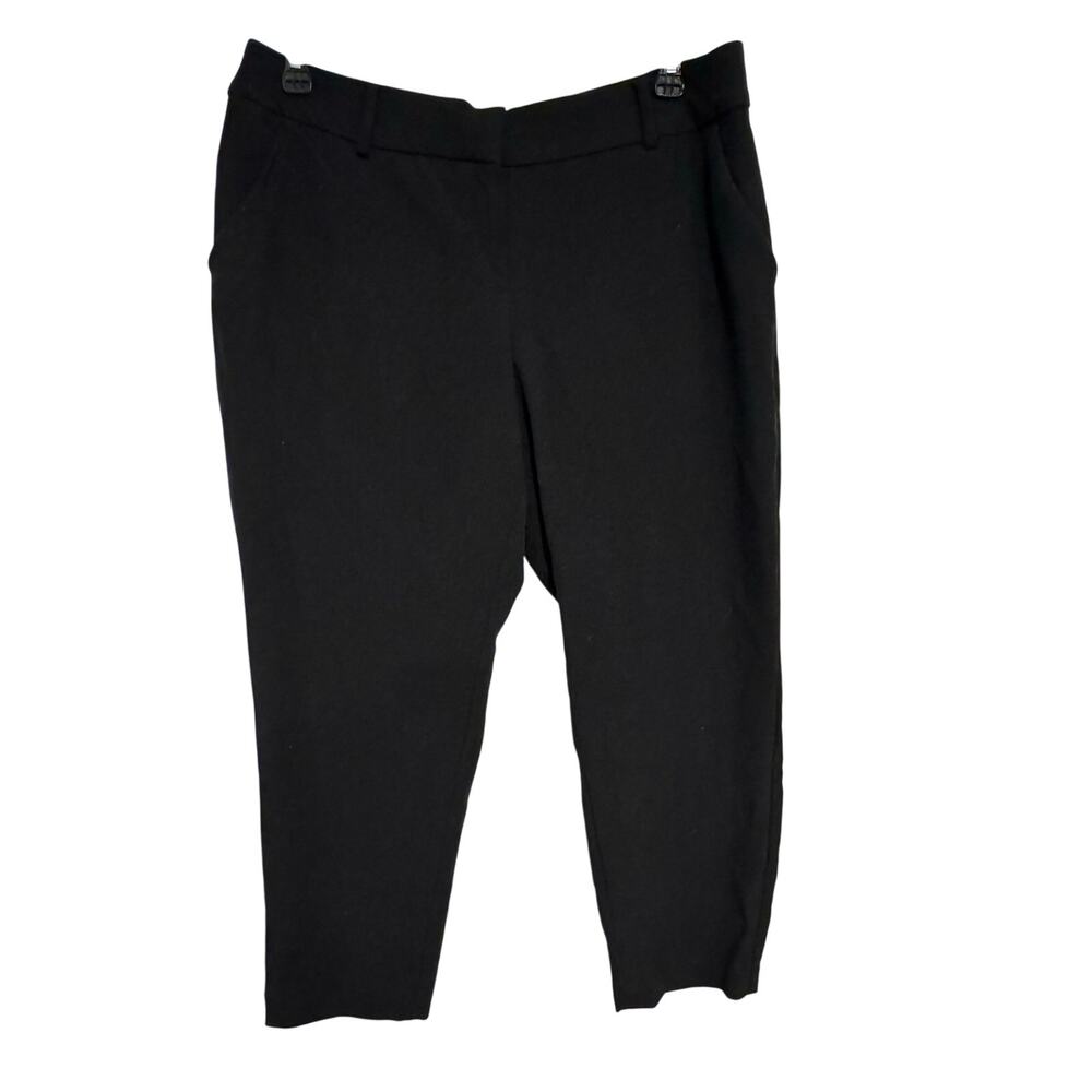 Lane Bryant The Allie Pants Womens 14R Black Ankle Career Stretch Trouser